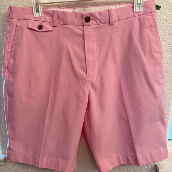 Brooks Brothers Light Pink Flat Front Men's Shorts. Preppy, Cottage Core &Travel - Picture 7 of 16
